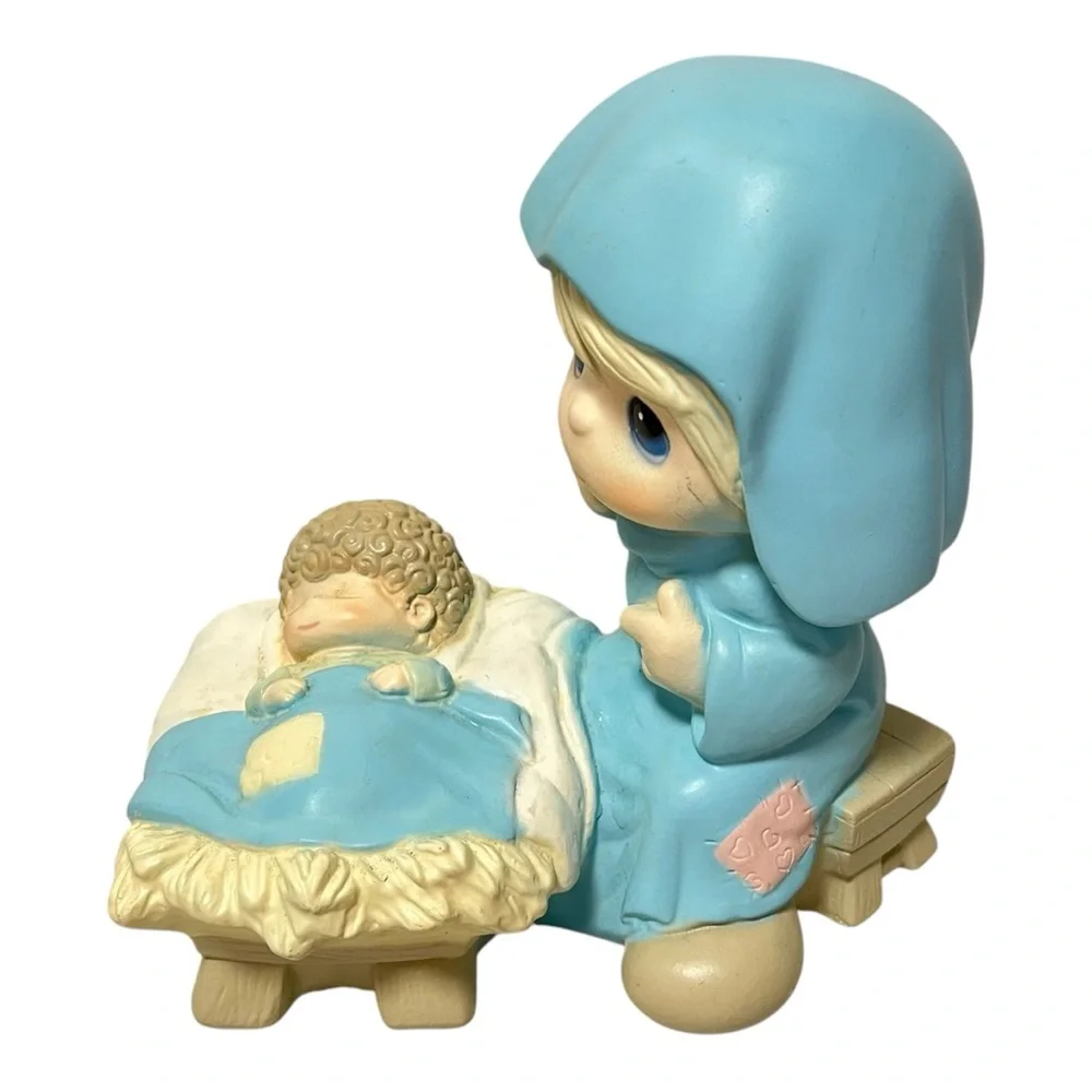 Nativity Precious Moments VTG 1999 Mary and Baby Jesus Large Figurine